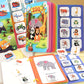 Montessori Baby Busy book My First Quiet Book Paste Early Learning Education Toy Children Toy Matching Game for Babies 2 3 Year