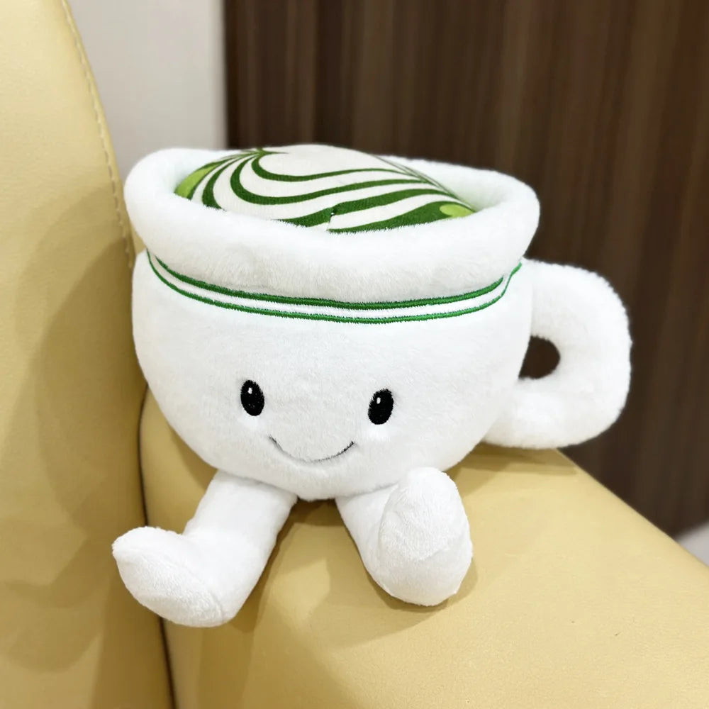 New 12cm Matcha Plush Toys Cute Soft Stuffed Cartoon Pillow Anime Dolls For Kid Birthday Christmas Gift