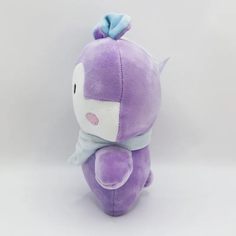 25CM Anime MANG Plush Toys Cartoon Purple Squirrel Animals Doll Kawaii Kpop Plushie Pillow Cushion Birthday Gift