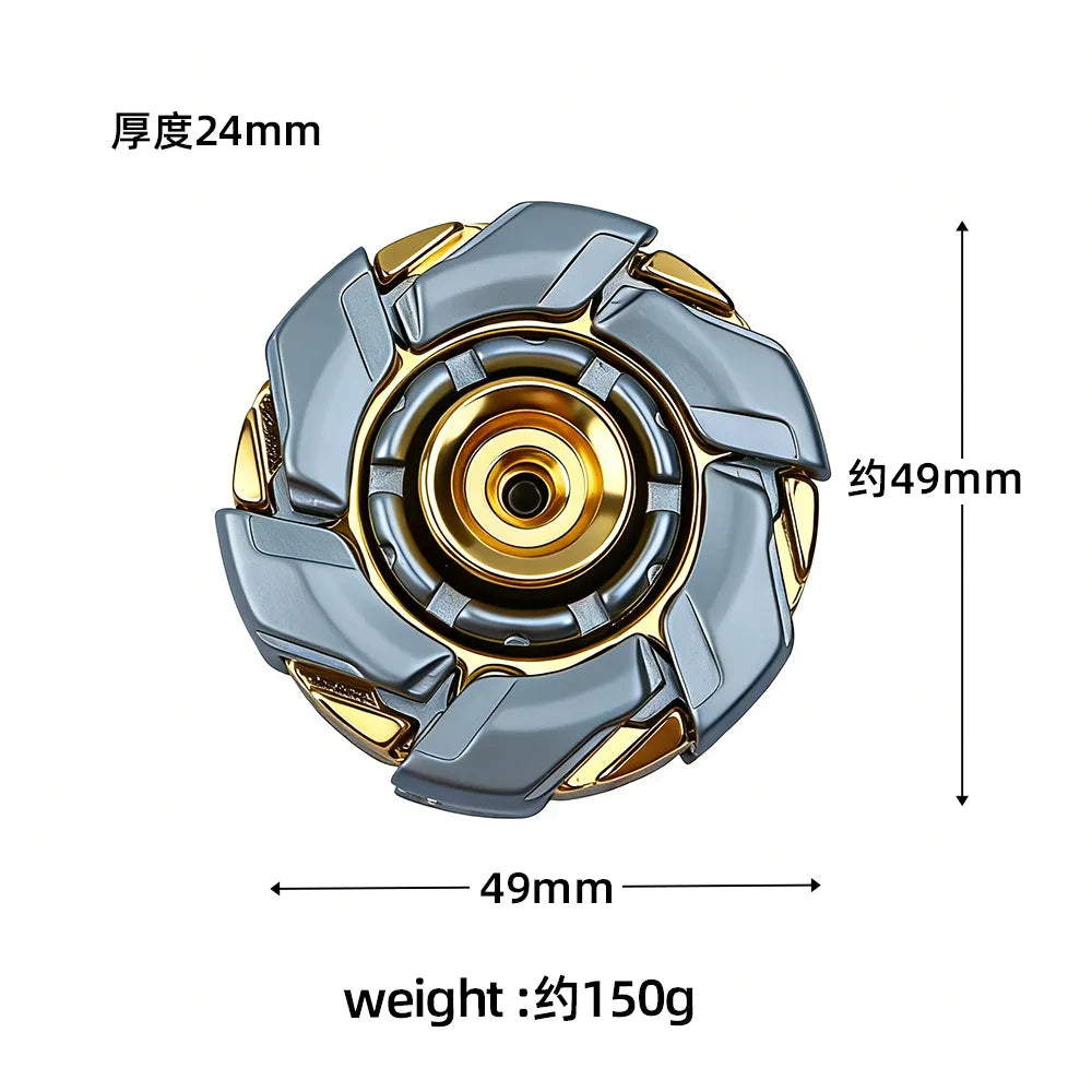 Mecha Transform EDC Metal Fidget Spinner - Stress Relief Gyro Toy ADHD & Anxiety Relief Tool Adult Decompression Finger Spinner