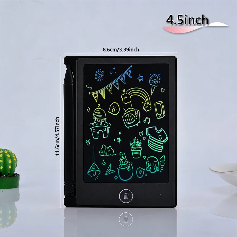 4.5 Inch LCD Writing Tablet Portable Digital Notepad Lightweight Pocket Design Ideal for Creative Sketching Drafting Office Gift