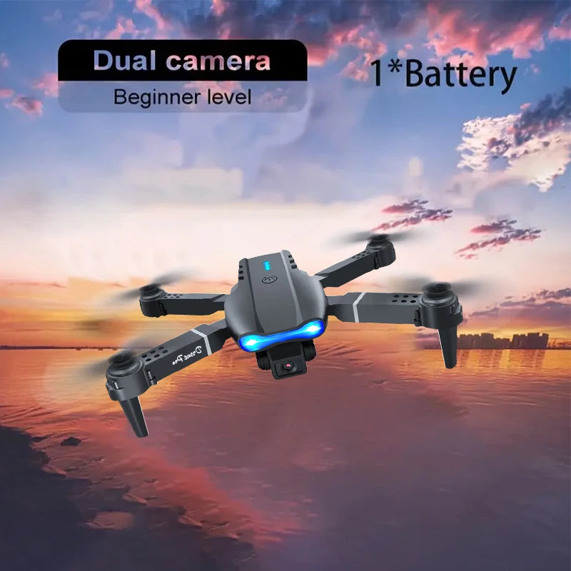 Aerial Drone Dual Lens Switch Gesture Photography Beauty Filter 110° Wide Angle Trajectory Flight APP Control Foldable FPV Drone