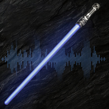 2 in 1 Telescopic Glow Light Sword 7 Color Changing Flashing Stick with Battle Sound Cosplay Party Prop Interactive Play Toy