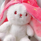 HOT Cute Strawberry Carrot Rabbit Plush Toy Stuffed Creative Into Fruit Transform Baby Cuddly Bunny Doll for Kid Birthday Gift