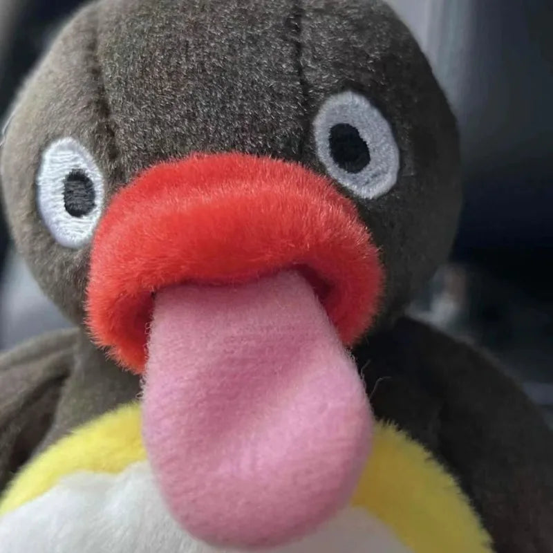 15cm Creative Tongue Sticking Penguin Plush Toy Cute Penguin Stuffed & Plush Animals Funny Prank Toy Gifts for Boys and Girls