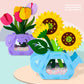 DIY Flower Toys Montessori Arts Crafts Non-weaving Handicrafts Flowerpot Toys for Kid Gift Early Preschool Educational Gift