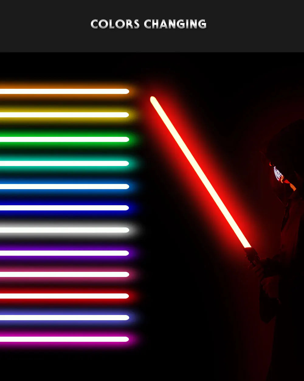 TXQSABER Replica Lightsaber Anakin Series SDRGB Pixel Lightsword Heavy Dueling Metal Handle FOC Blaster Light Sword Cosplay Toys