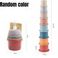 Baby Montessori Cup Stacking Toys Beach Pool Bathtub Educational Toys for Toddler Infant 0-12 Month Xmas Gift