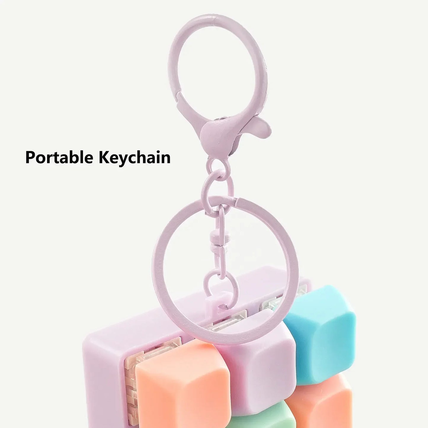 Fidget Decompression 9 Keyboard Key Toy For Adults Antistress Toys Boys Girls Anti Stress Finger Keyboard Games Keychain