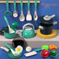 28pcs Mini Kitchen Accessories Kids Kitchen Toys Set Pretend Play Cooking Food Cookware Simulation Cooking Toys