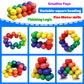 Children's Puzzle Interactive Logic Thinking Training Toy, Versatile Bead Colored Decompression Ball, Stress Relief Cube