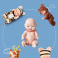 6Pcs Reborn Doll Kit Toy Simulation Princess Dolls Toy Mini Cute Sleeping Baby with Clothes Accessories Birthday Gift for Kids