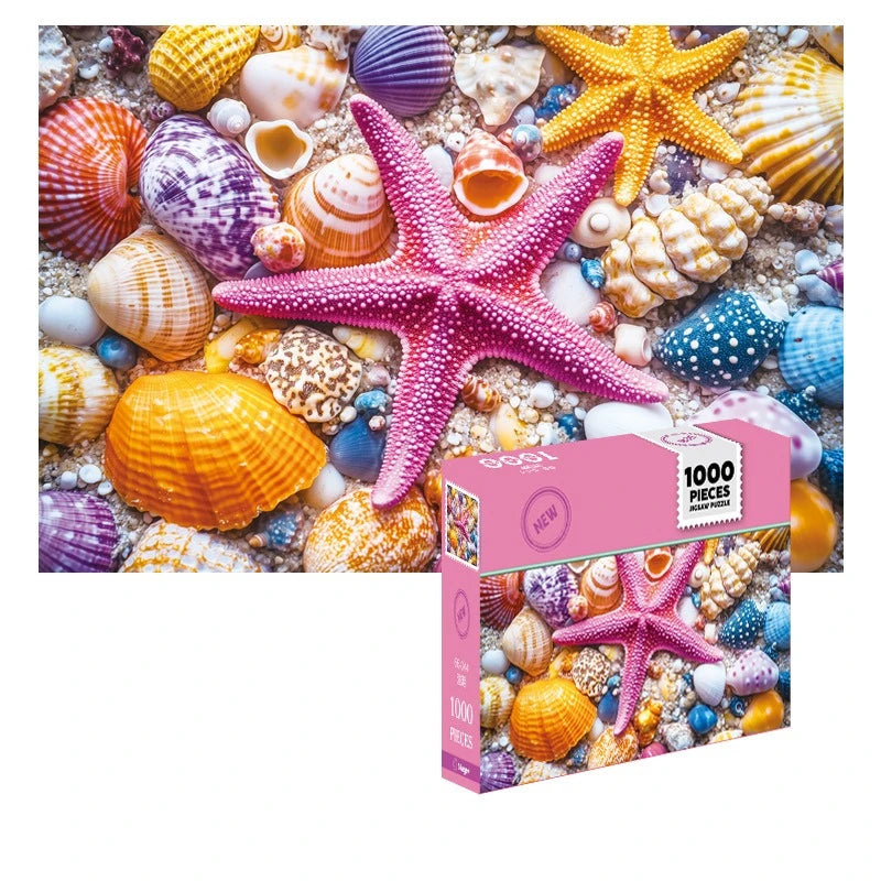Micro Puzzle Puzzle 1000 Pieces Mini Landscape World Famous Painting Paper Decompression Healing Creative Educational Toy Puzzle