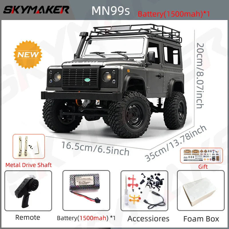 1:12 RC Car MN99s MN98 4WD Rock Crawler Remote Control Truck Toy
