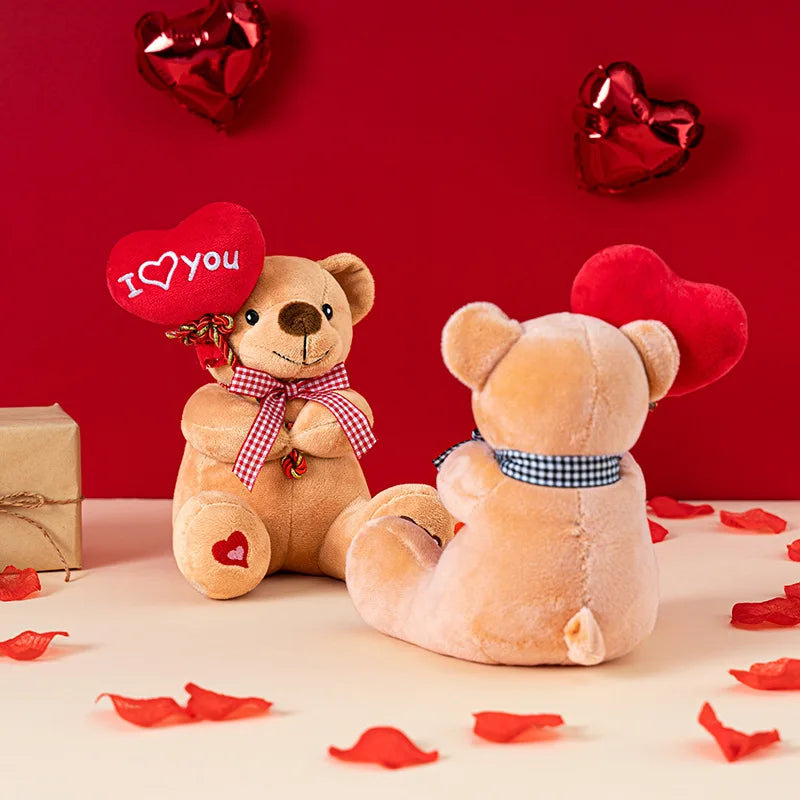 kawaii mother kids Stuffed Toys Soft Love Bear Plush Animal Toy Cute Girlfriend Gift Valentine's Day Present Room Bed Desk Decor