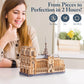 ROKR 3D Wooden Puzzles for Adults, Scale 1: 460 Notre Dame de Paris Building Set, Architecture Wooden Model Kit Creative Gift