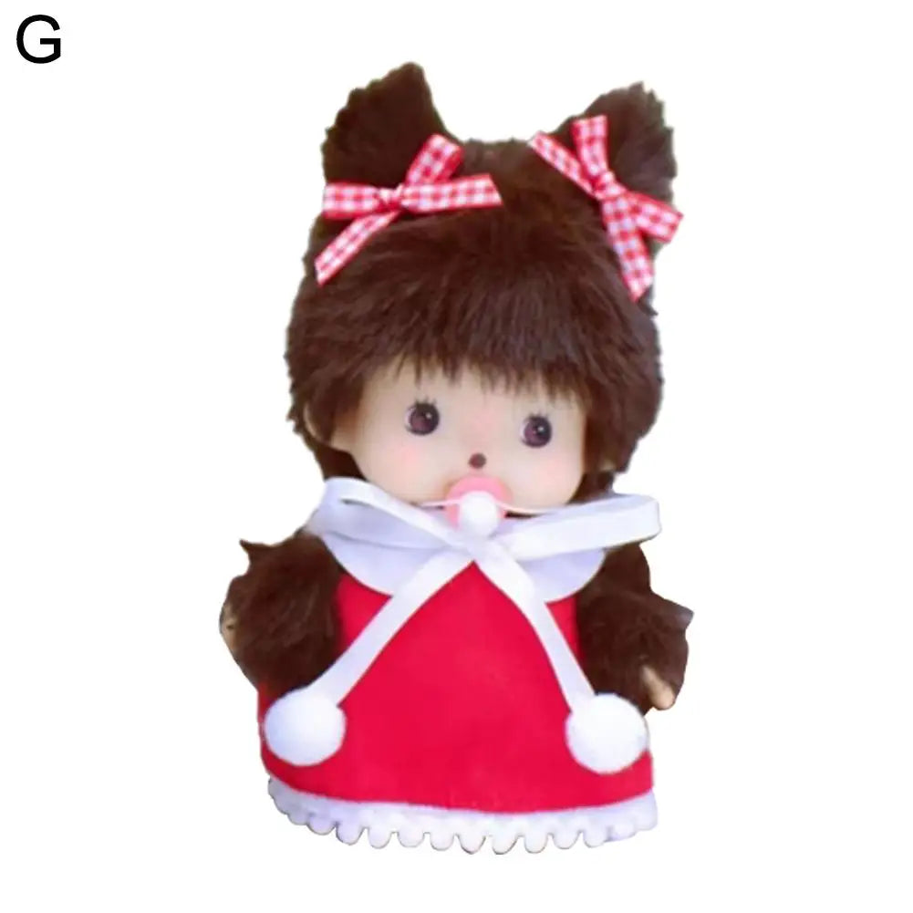 Fruit Adventure Seri Monchiqi Plush Doll PP Cotton Cute Doll Birthday Gift Schoolbag Pendant Decoration Strawberry Cute Girl15cm