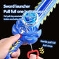 Creative Hand Cranked Gyro Sword Launcher Led Spinning Top Color Luminous Spinning Toys For Boys Girls Children Birthday Gift