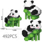 Creative DIY Assemable Animal Cute MINI Chinese Style Animal Panda Building Block Educational Boy Toys For Children Model Bricks