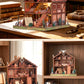DIY Miniature Dollhouse Totem Book Nook Kit Coyote 3D Wooden Puzzle Building Blocks Puzzle Model Building Home Decoration Gifts