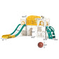 8 In 1 Toddler Slide Indoor Playground, Indoor Slide Toddler Playset For Toddlers 1-3, Kids Outdoor Playground With Slide