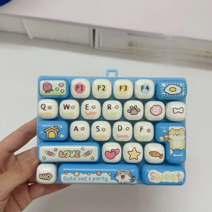 Cute 26 key stress reducing keyboard creative mechanical healing tool popular pendant small gift accessories