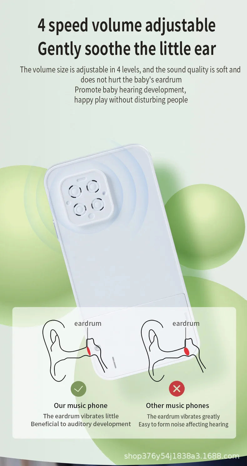 New Children's Educational Toys Mobile Phone Simulation Music Touch Screen Phone Baby English Early Childhood Toys Voice Toys
