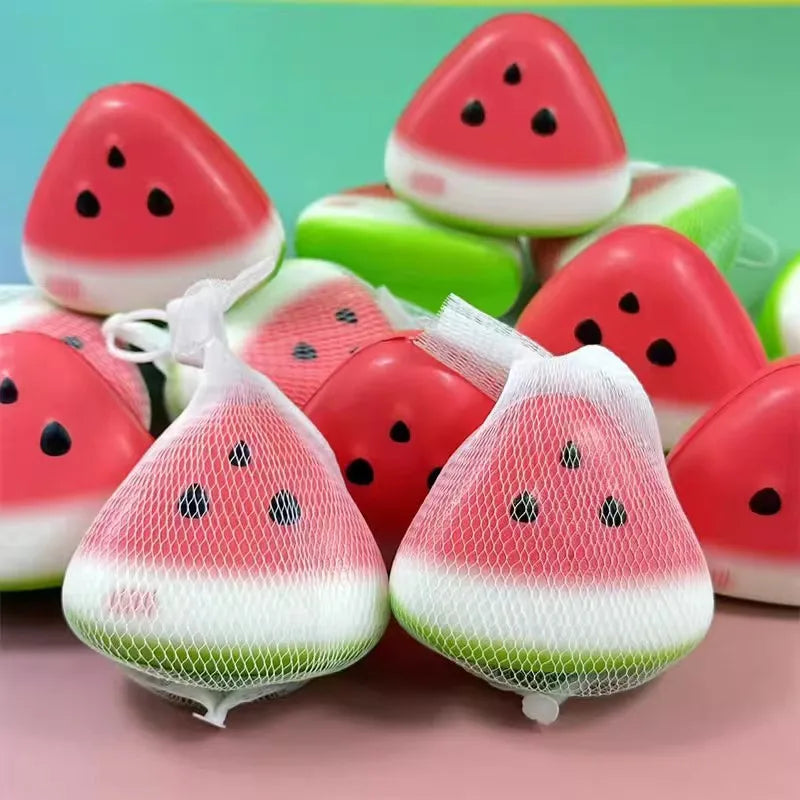 Cute Watermelon Squishy Fidget Adult Slow Rebound Decompression Toy Anti-Stress Slow Rising Fruit Soft Stress Relief Squeeze Toy