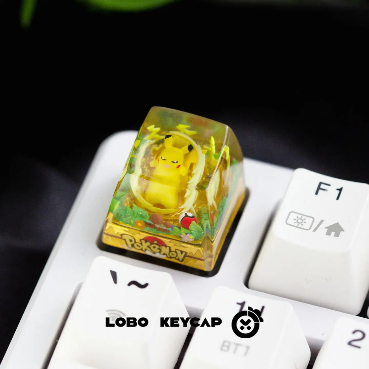 Pokemon Transparent Esc Keycap Keyboard Accessories Anime Cute Resin Shrink Drip Glue handmade Keycaps Anime Fans Gift