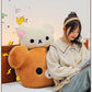 Cute Rilakkuma Big Head Plush Pillow Large Size Soft Stuffed Toy Cushion Bedroom Sofa Decor Unisex Birthday Gift For Adult