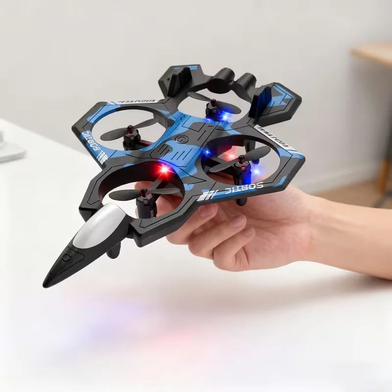 2026 New Upgrade Durable Quadcopter Drone Remote Control One-Button Takeoff Landing Stunt 360° Flip Pressure Altitude Hover Cool Lights Beginner Friendly Smart Flying Device Foam Remote Control Plane Ideal Outdoor Camping Gi
