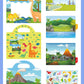New Children Reusable Scene Cute Stickers DIY Puzzle Sticker Games Books Cartoon Animal Learning Cognition Toys For Kids Gift