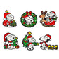 6Pcs Cute Puppy Christmas Enamel Pins Santa Tree White Dog Animal Brooch Puppy Lapel Badge For Backpack Hat Xmas Holiday Gift