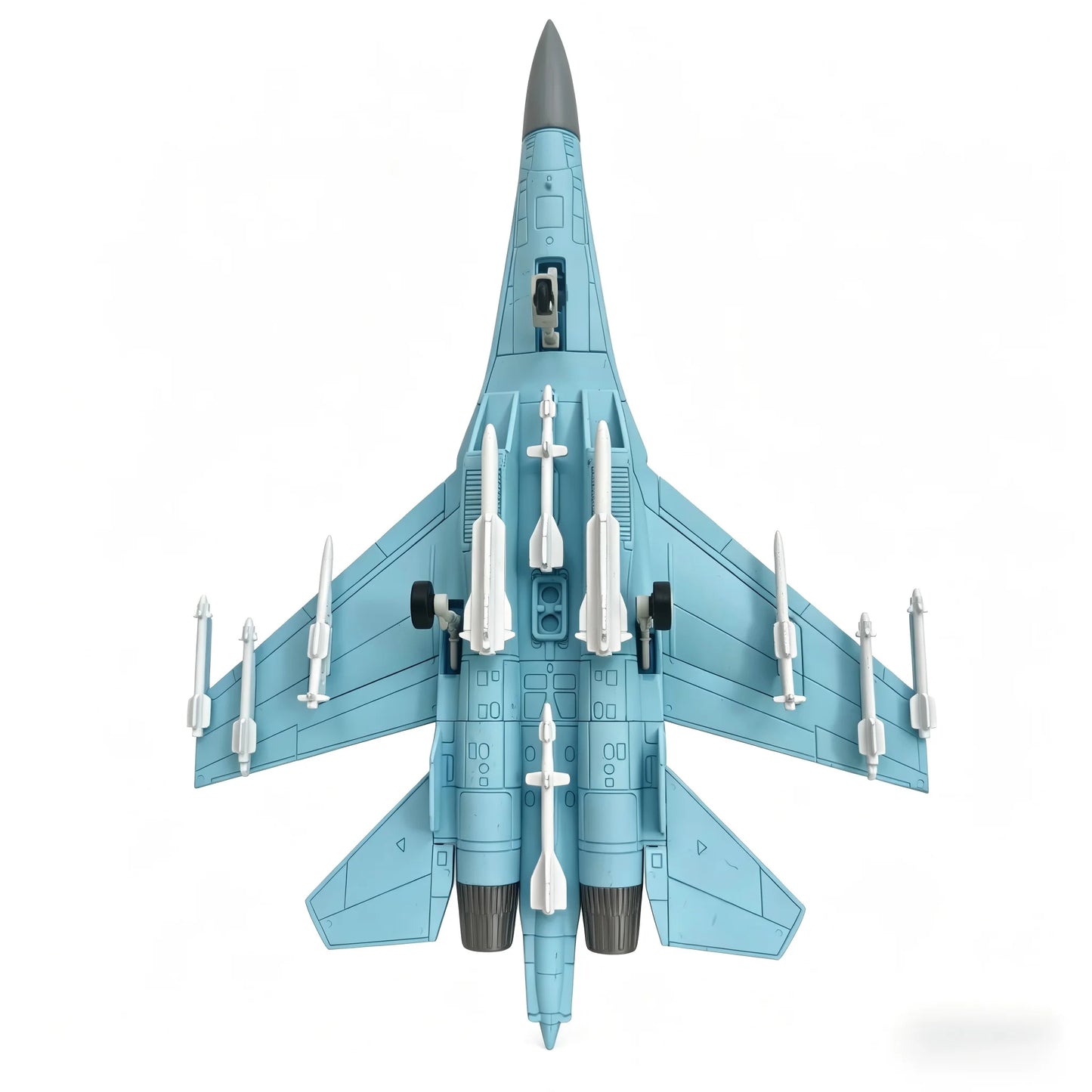 1:72 Creative Military Series Sukhoi Su-27 Flanker Fighter Building Blocks Multi-Role Heavy Jet Model No Glue No Paint Assembly