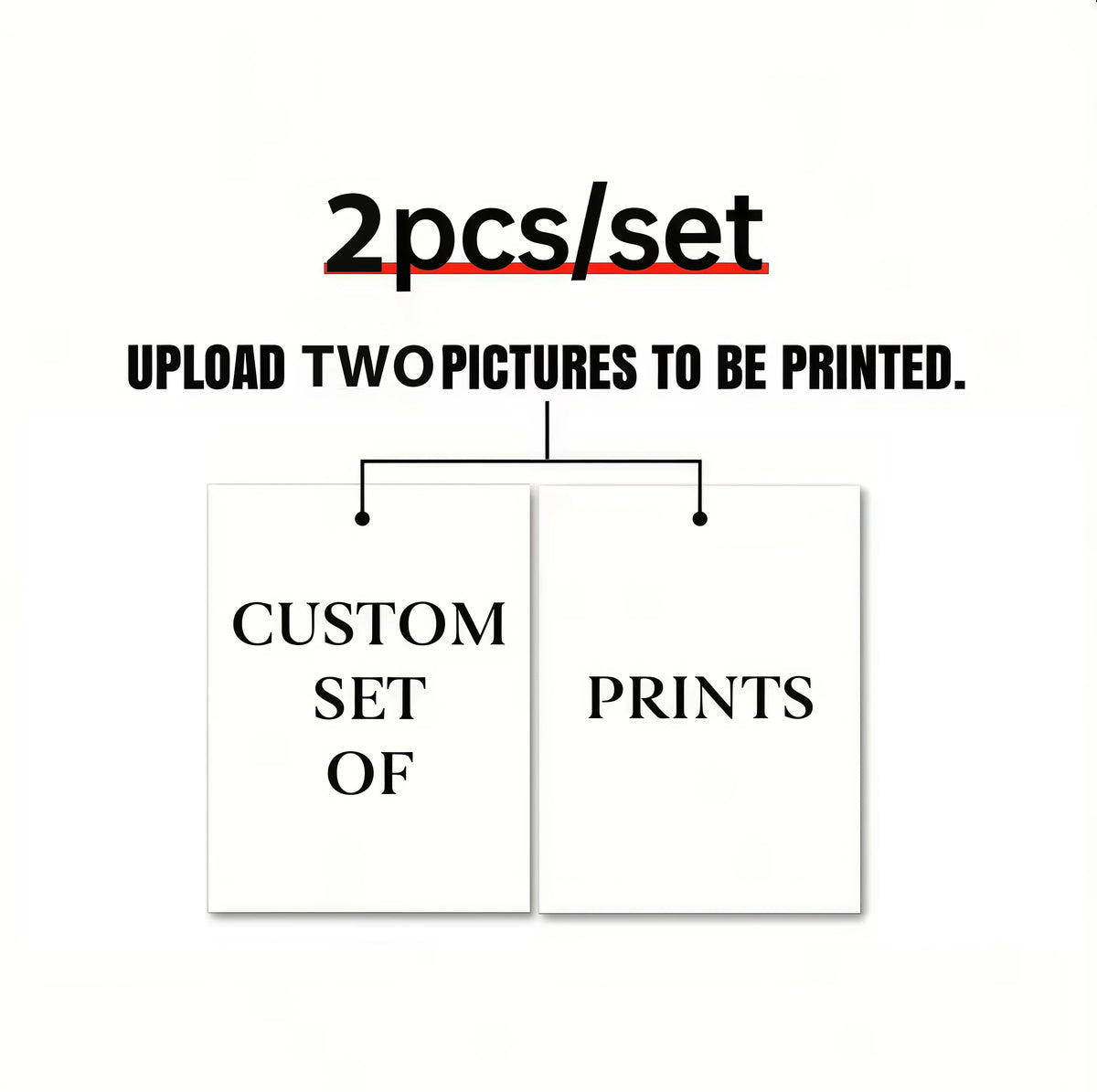 6pcs/set Custom Canvas Prints Photo Wall Art Personalized Poster for Family Life Pet Animal Birthdays Wedding Scenery Home Decor