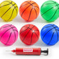 JOYFY 6 PCS Mini Basketballs 5 inches Colorful Small Ball for Basketball Hoop Inflatable Rubber Ball Toys for Toddlers Gift