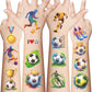 10Sheets Football Soccer Temporary Tattoos Makeup Body Stickers for Boys Sports Designs Fun Birthday Party Decorations