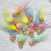 10/20PCS Mini Long Hair Vintage Troll Dolls, Lucky Cute Colorful Ornaments, Christmas Halloween Party Decorations