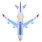 Electronic Aeroplane Toy with Music Autopilot Flash Sound Aircraft Automatic Rotation Plane Educational Toy Gift For Children