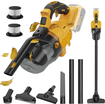 Handheld Vacuum Cleaner with 2pcs Filter Electric Cordless Vacuum for Home Car Pet Hair Clean For DeWalt 20V Battery
