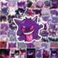 50PCS Pokemon Gengar Stickers DIY Skateboard Phone Laptop Motorcycle Waterproof PVC Kids Toy Decals