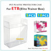 5/10PCS PET Elite Trainer Box Case Protectors Clear Display Case - 0.45mm Thick ETB Case Compatible with Elite Trainer Boxes