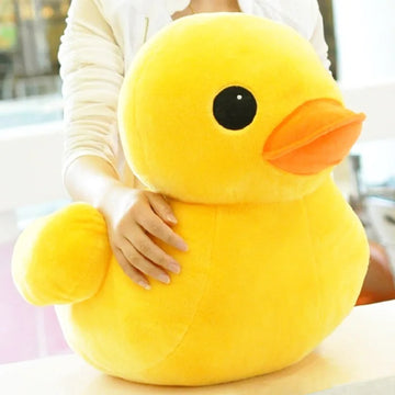 Kawaii Big Yellow Duck Plush – Cute Soft Mini Cartoon Stuffed Toy