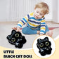 12cm Keychain Rock Music Black Cat Plush Toy Guitar Cute Punk Style Doll Schoolbag Pendant For Friends Birthday Gift