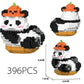 Creative DIY Assemable Animal Cute MINI Chinese Style Animal Panda Building Block Educational Boy Toys For Children Model Bricks