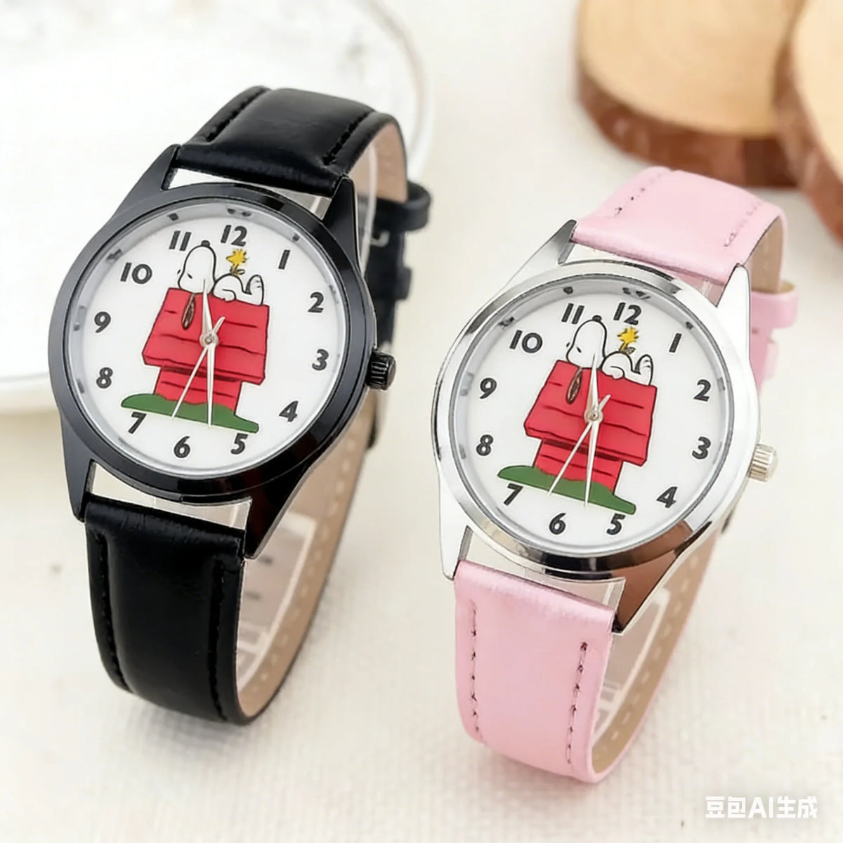 Cartoon children's watches, teenage student fashion watches, Snoopy cartoon watches are perfect for daily wear and gifts