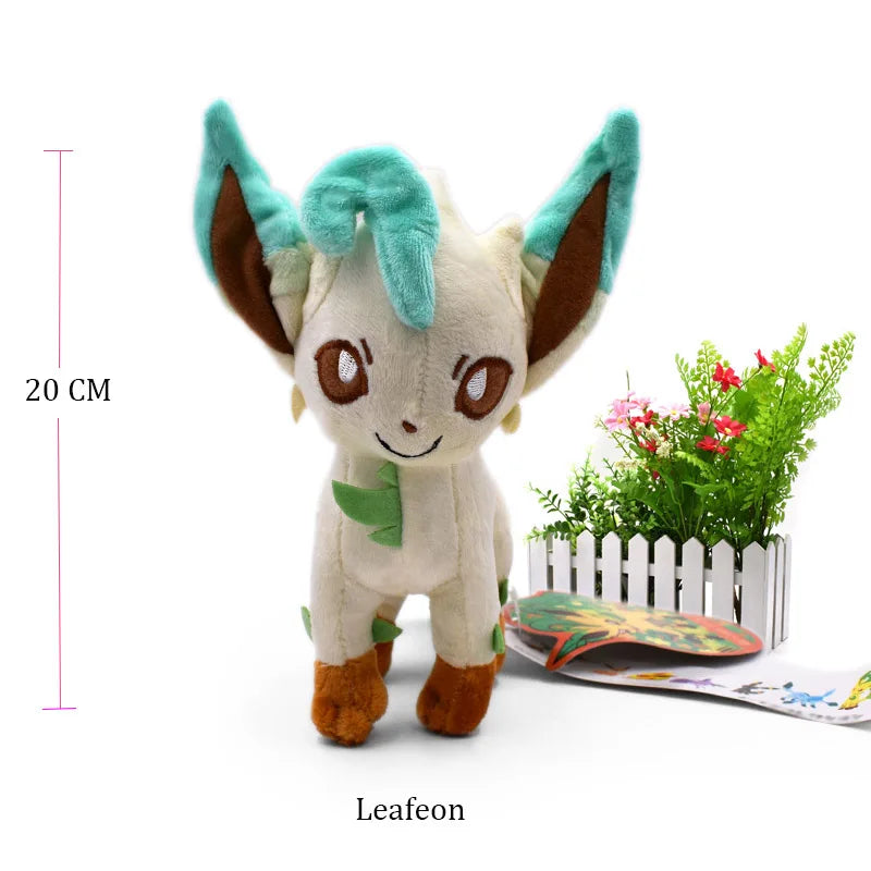 14 Style Standing Eevee Plush Toy Pokemon Shiny Umbreon Vaporeon Jolteon Flareon Espeon Leafeon Stuffed Doll Peluche Gift