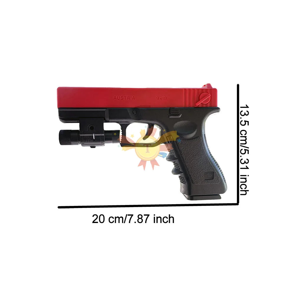 Manual G17 Toy Gun Soft Bullet Airsoft Pistol Outdoor Sports CS Game Weapon for Gift
