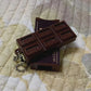 Japanese Simulated Chocolate Fidget Toy Bendable Stress Relief Keychain Creative Gift
