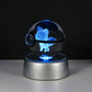 Pokemon 3D Crystal Ball Pikachu Gengar Eevee Mewtwo Anime Game Pokeball Led Night Light Base Kids Birthday Gift Home Decoration